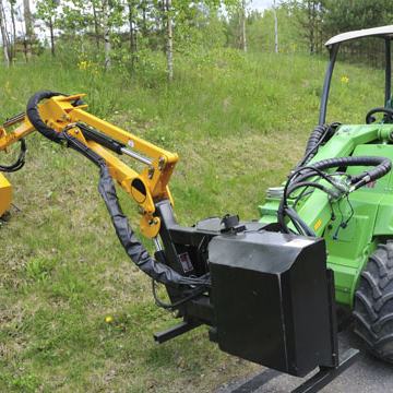 Boom flail attachment